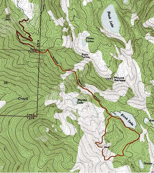 Birch Point Route Map