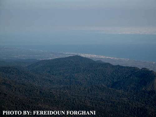 View of Tonekabon(Shahsavar) from Mazichal.