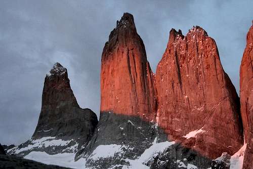 Dawn on Torres del Paine