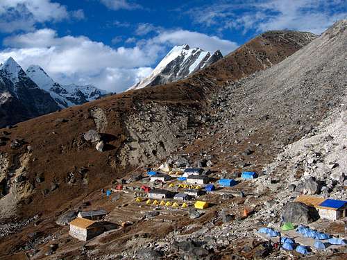 Base camp (Khare) of Mera Peak