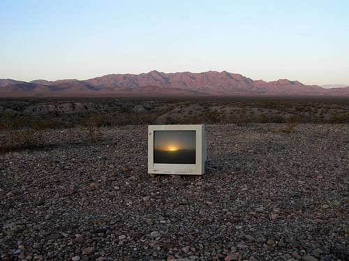 Random desert find. Lone Star Mountain Behind.