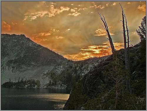 Sunset Over Sawtooth Lake