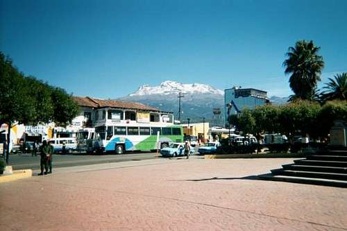 Iztaccihuatl seen from the...