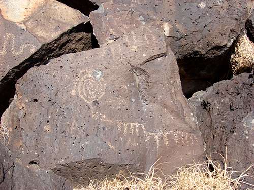 Petroglyph and Bullethole