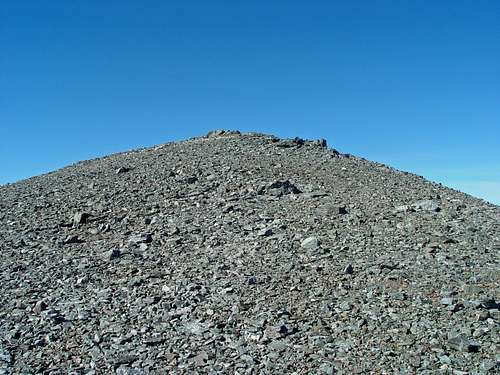 Mount Harwood - a big pile of scree
