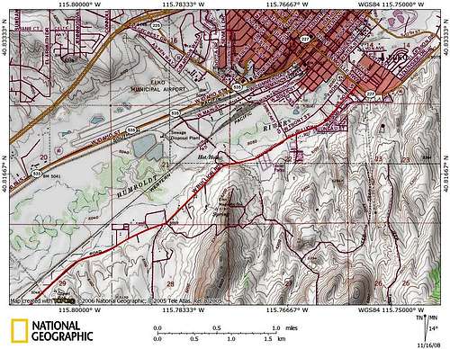 Dixie Flats/northern Piñon Range access route (1/9)