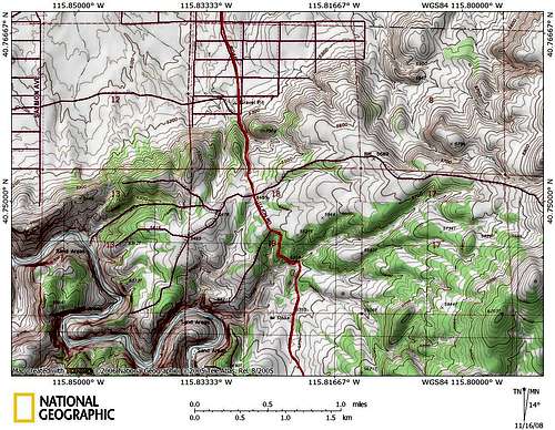 Dixie Flats/northern Piñon Range access route (3/9)
