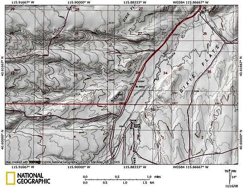 Dixie Flats/northern Piñon Range access route (7/9)