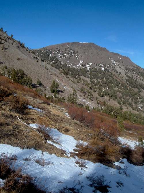 Looking back at Mount Rose