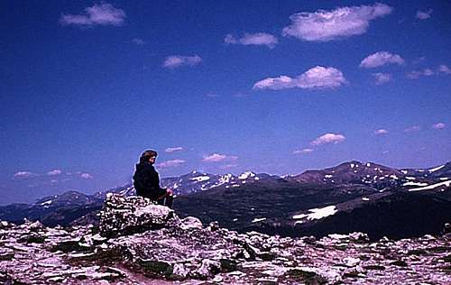 Rocky Mtn High 1975 - Yours Truly at Alpine Visitors Center