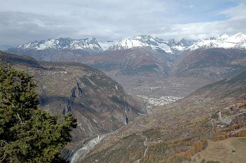 Rhône valley and Bernese Alps