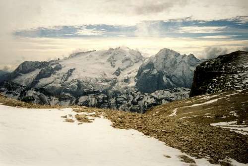 Marmolada seen from Sella