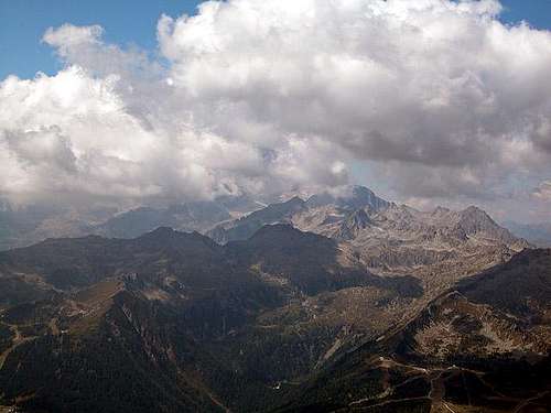 Summit view of the Presanella...