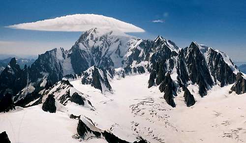 An UFO above Mont Blanc