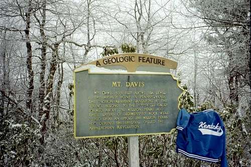 The PA Highpoint sign. 12/19/03