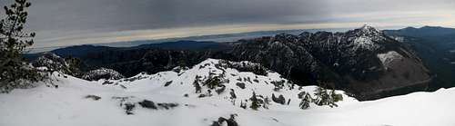 Mt Landale Summit Panorama NE to E