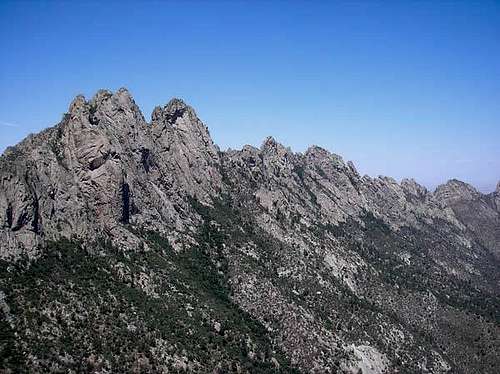 View of Organ Needle from the summit
