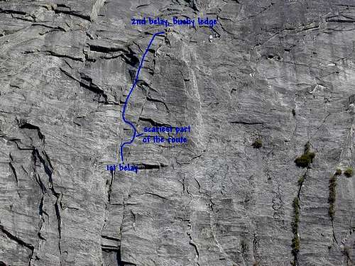  The 2nd pitch of East Crack...