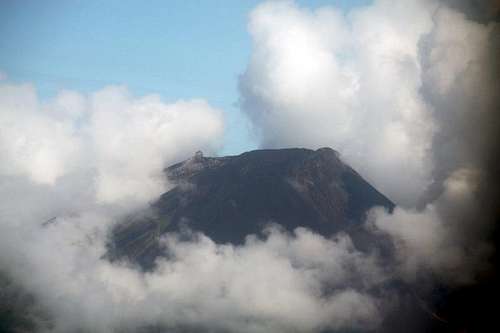 Summit of Lopevi volcano