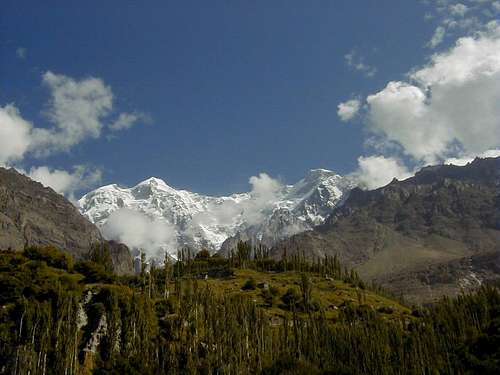 Ultar Peak (7388-M) as seen from Karimabad Hunza