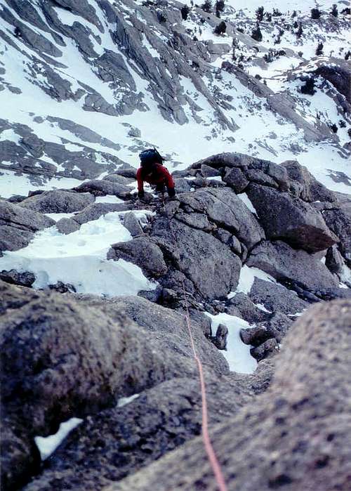 NE Ridge of Lone Pine Peak - FWA, March 09, 1994