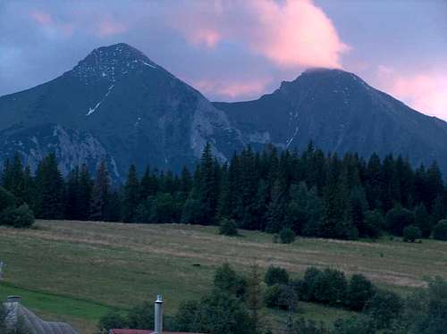View from Ždiar to the White Tatras