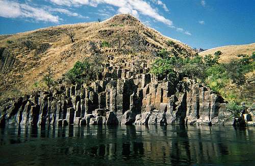 Lower Salmon River Canyons (ID) - Molten Basalt Columns Formation