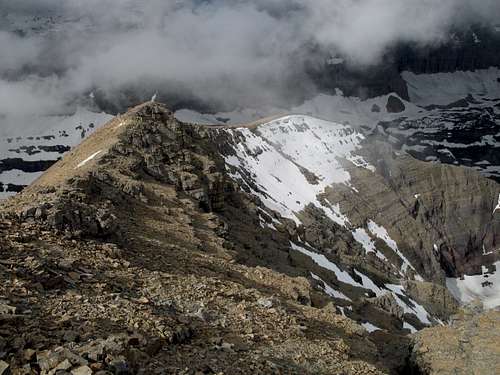 Northwest Ridge from the Summit