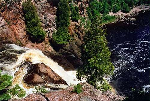 High Falls (from the top), Tettegouche State Park
