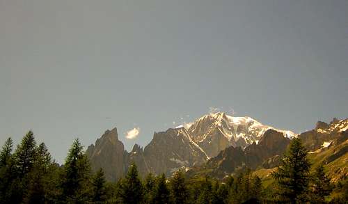 Mont Blanc from Val Ferret