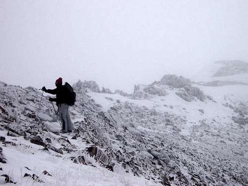 Summit Ridge in Bad Weather