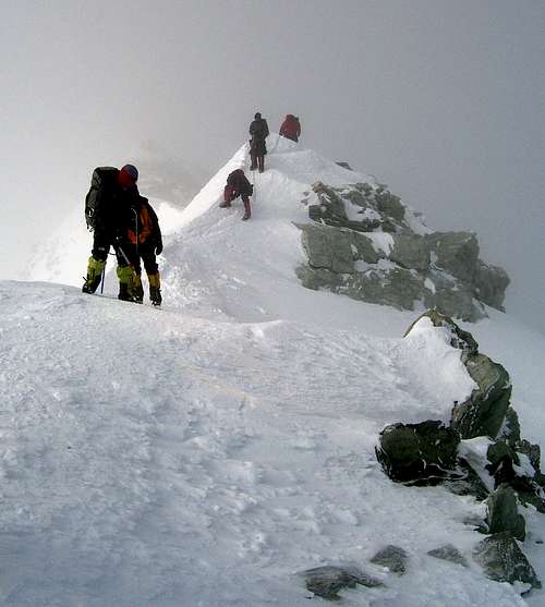 Summit ridge of Vinson