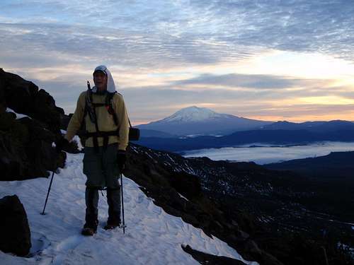Dave and Mount Adams