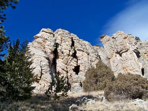 South slope rock outcrop #1
