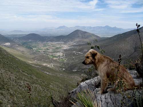 inner Bangandho valley from Cerro Cebadero summit