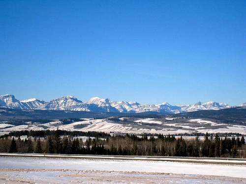 West from Calgary