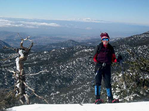 On the South Ridge Trail in winter