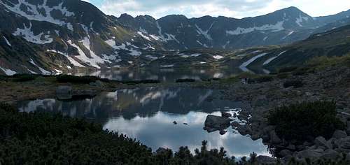 The valley of the Five Lakes, from the shores of Mały Staw, Polish Tatras