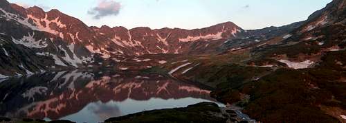 Sunrise in the Valley of the Five Lakes, from the <a href=