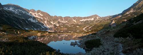 Sunrise in the Valley of the Five Lakes, from near the <a href=