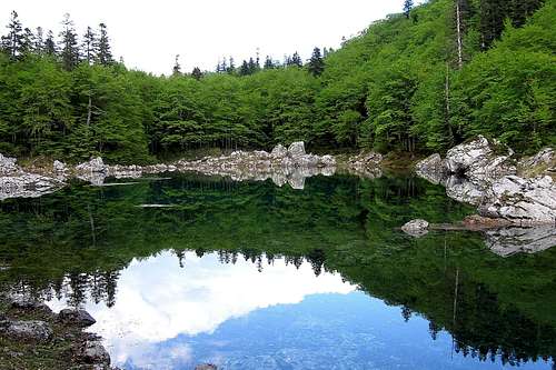 Mirror in the Bioč mountain