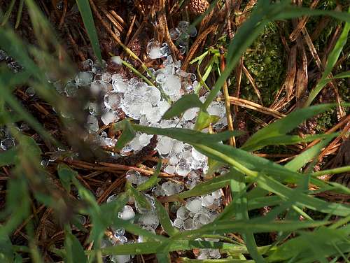 Ice-rain after a storm in the Tatras