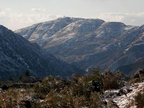 Morton Peak in Winter