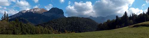 The beautiul view from the top of the hill between Lysá Poľana and Javorina