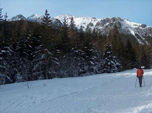 Dolina Bielej Vody Kežmarskej in winter