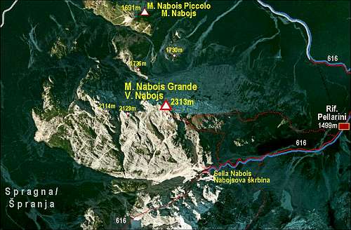 M. Nabois Grande / Veliki Nabois map
