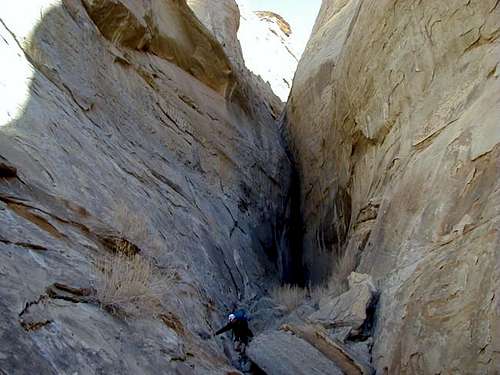 Notice how narrow the canyon...