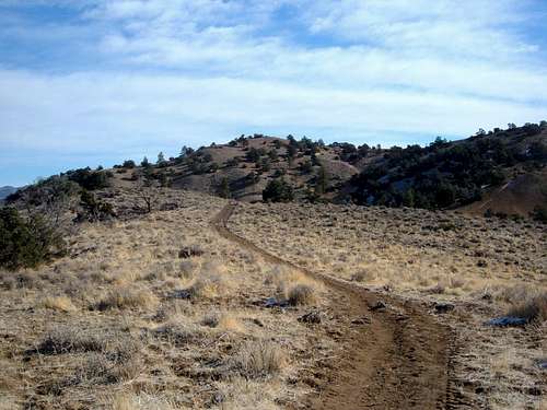 View from the top of the road