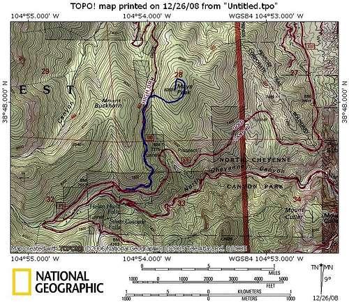 Mays Peak Trail Map