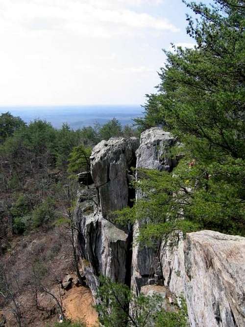 Cliffs near the summit.
